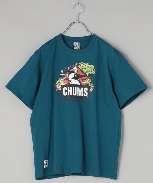 CHUMS  Picnic Booby Picnic print crew neck Tee  -5 Color HLY & CHOCCICO