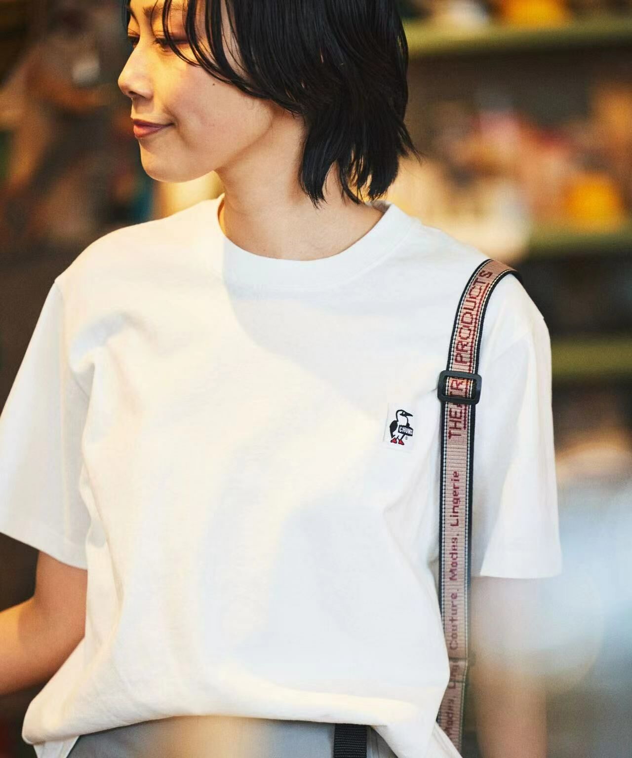 CHUMS random boobie bird back print Tee - HLY & CHOCCICO