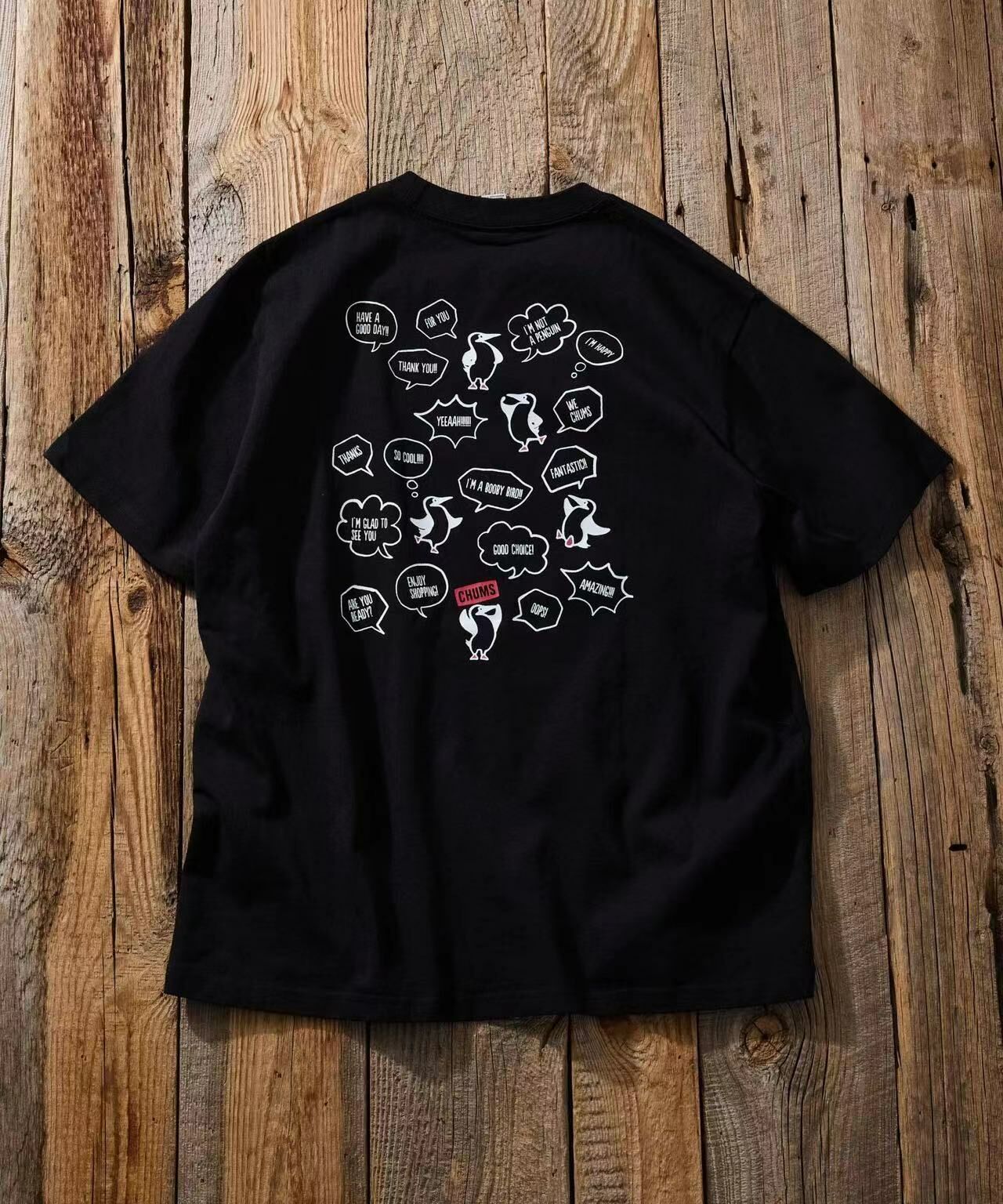 CHUMS random boobie bird back print Tee - HLY & CHOCCICO