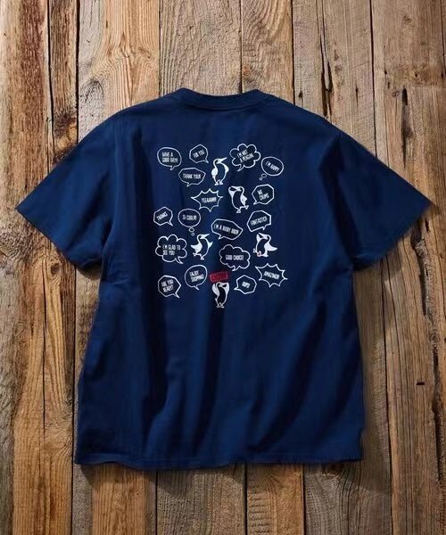 CHUMS random boobie bird back print Tee - HLY & CHOCCICO