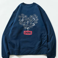 CHUMS Random Booby Bird Back Print Crew Neck Sweatshirt - HLY & CHOCCICO