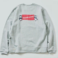 CHUMS Thanks you Back Print Crew Neck Sweatshirt - HLY & CHOCCICO