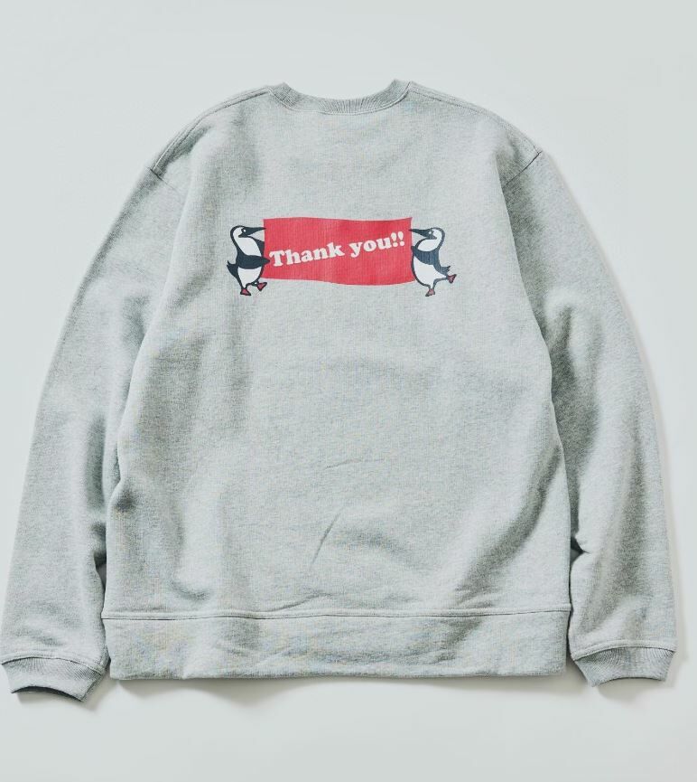 CHUMS Thanks you Back Print Crew Neck Sweatshirt - HLY & CHOCCICO