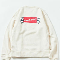 CHUMS Thanks you Back Print Crew Neck Sweatshirt - HLY & CHOCCICO