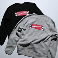 CHUMS Thanks you Back Print Crew Neck Sweatshirt - HLY & CHOCCICO