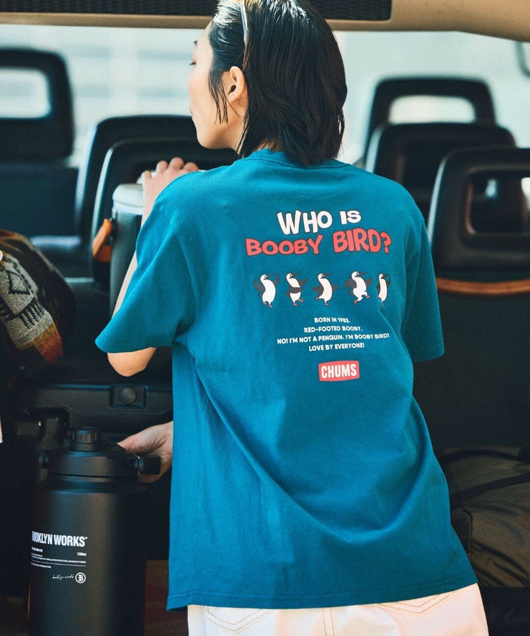 CHUMS 別注 Who is booby  bird T-shirt -4 Color HLY & CHOCCICO