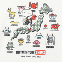 CHUMS x NTV Smile and collaborate! darts trip t-shirt - HLY & CHOCCICO