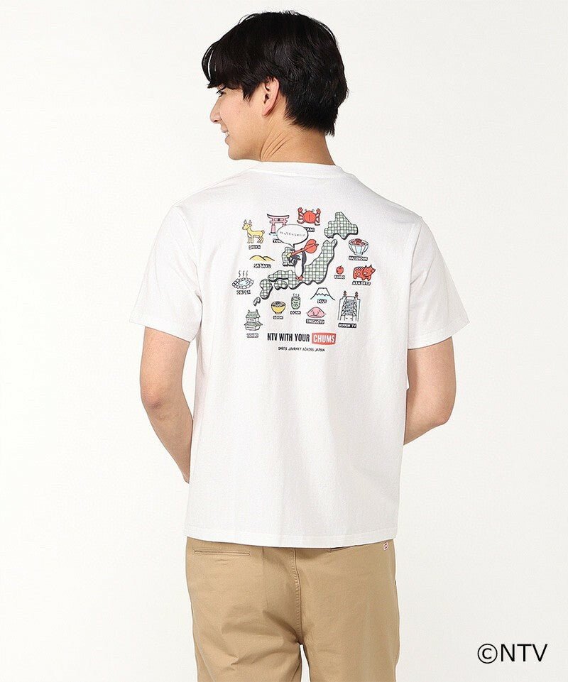 CHUMS x NTV Smile and collaborate! darts trip t-shirt - HLY & CHOCCICO