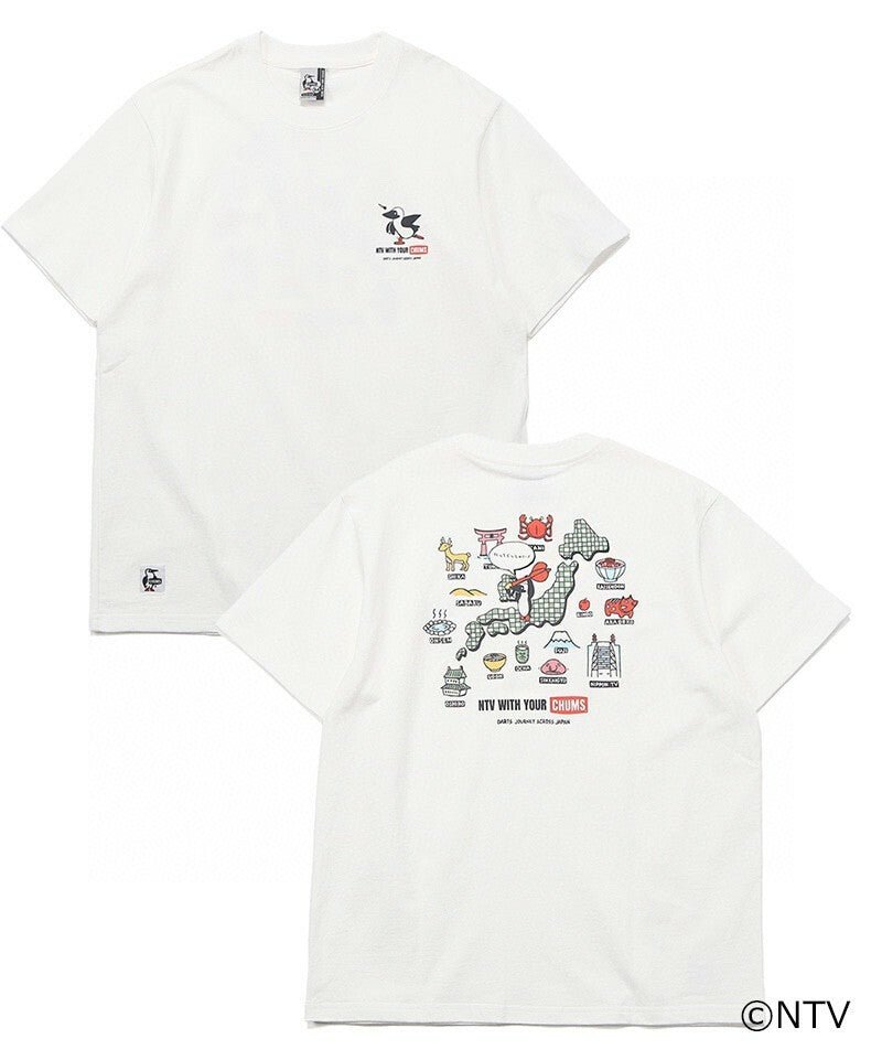 CHUMS x NTV Smile and collaborate! darts trip t-shirt - HLY & CHOCCICO