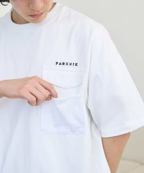 日本直送Coen Drawstring mesh pocket Tee
