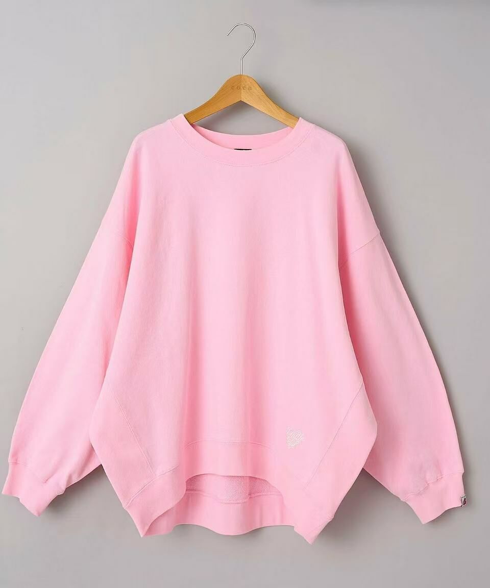 日本直送Coen heart motif embroidered sweatshirt - HLY & CHOCCICO