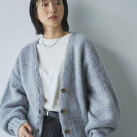 日本直送Coen Melange brushed short knit cardigan - HLY & CHOCCICO