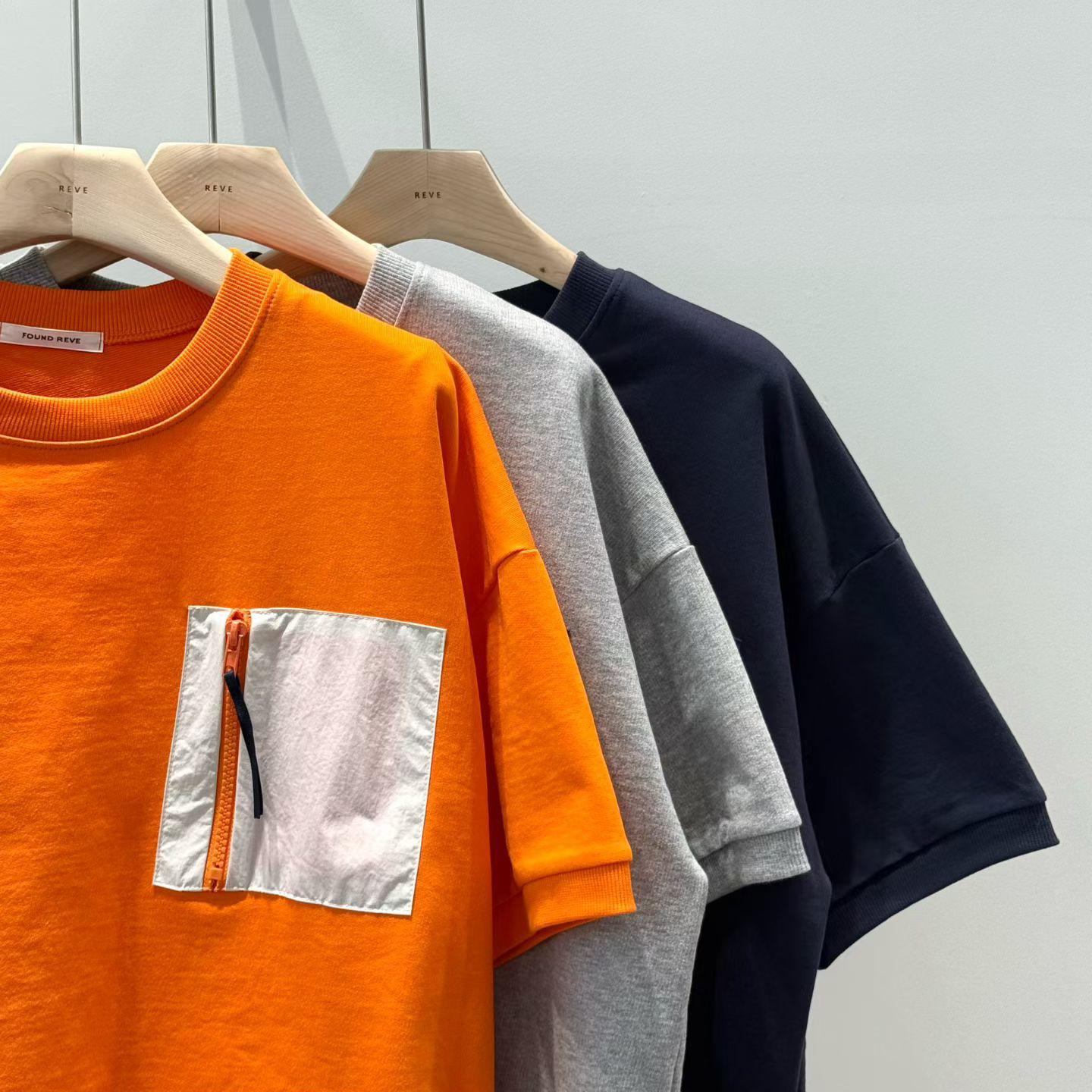 韓國直送Color Block Pocket Tee - HLY &amp; CHOCCICO