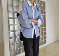 韓國直送Color Block Shirt Top  - 2 Color HLY & CHOCCICO