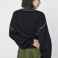 日本直送Color Scheme Stitch College Knit Tops - HLY & CHOCCICO