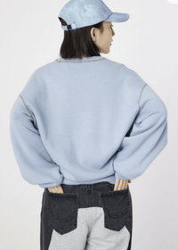 日本直送Color Scheme Stitch College Knit Tops - HLY & CHOCCICO