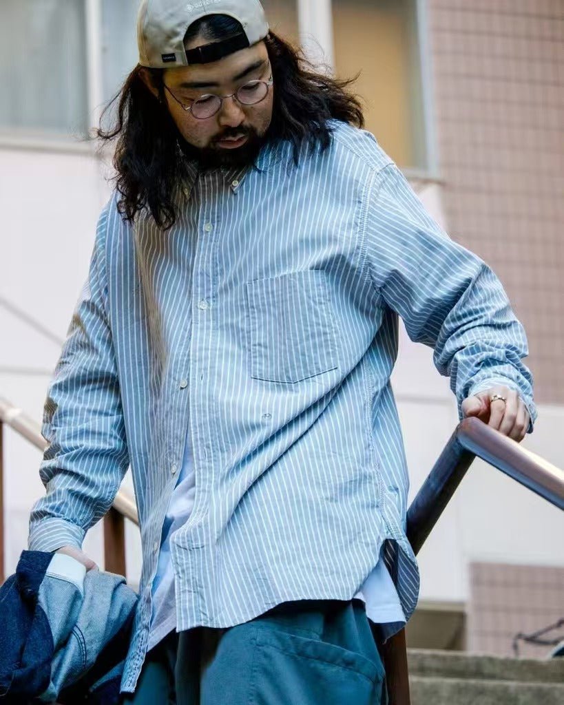 CORDURA Button Down Stripe Wind Shirt