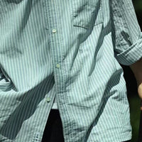 Nanamica CORDURA Button Down Stripe Wind Shirt HLY & CHOCCICO
