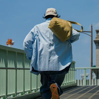 Nanamica CORDURA Button Down Stripe Wind Shirt HLY & CHOCCICO