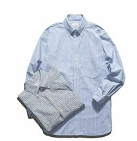Nanamica CORDURA Button Down Stripe Wind Shirt HLY & CHOCCICO