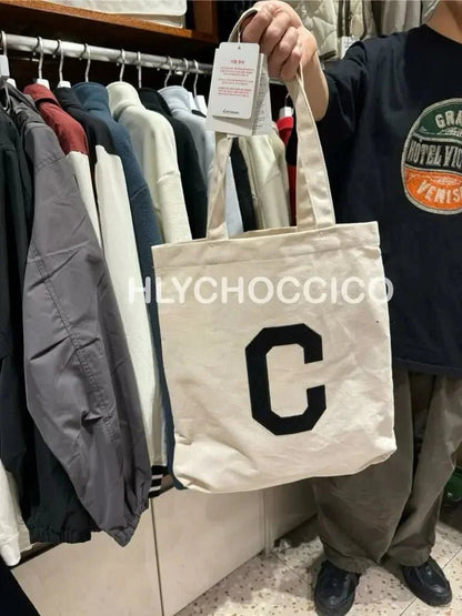 🌟現貨🌟韓國直送 COVERNAT Logo Canvas Tote Bag - HLY &amp; CHOCCICO