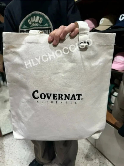 🌟現貨🌟韓國直送 COVERNAT Logo Canvas Tote Bag - HLY &amp; CHOCCICO