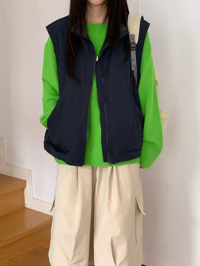 韓國直送Cozy Cloud Sweater／Casual Cargo Skirt ／Sleek Puffer Vest - HLY & CHOCCICO