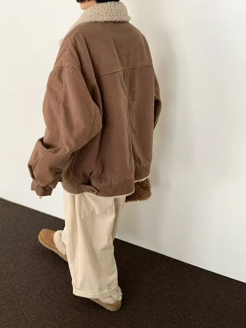韓國直送Cozy Sherpa - Lined Jacket - HLY &amp; CHOCCICO