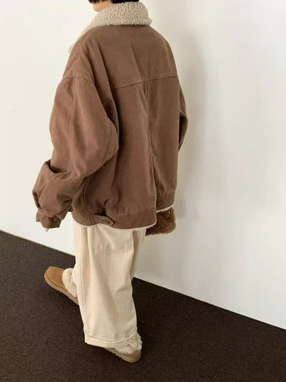 韓國直送Cozy Sherpa - Lined Jacket - HLY &amp; CHOCCICO