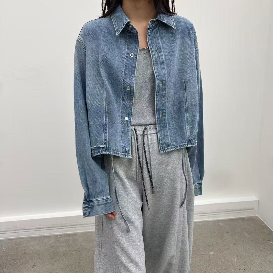 韓國直送Cropped Denim Jacket 👖✨ - HLY &amp; CHOCCICO