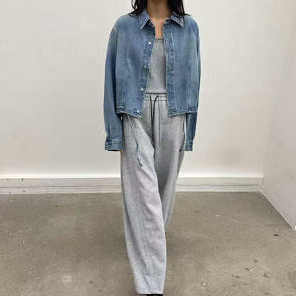 韓國直送Cropped Denim Jacket 👖✨ - HLY &amp; CHOCCICO