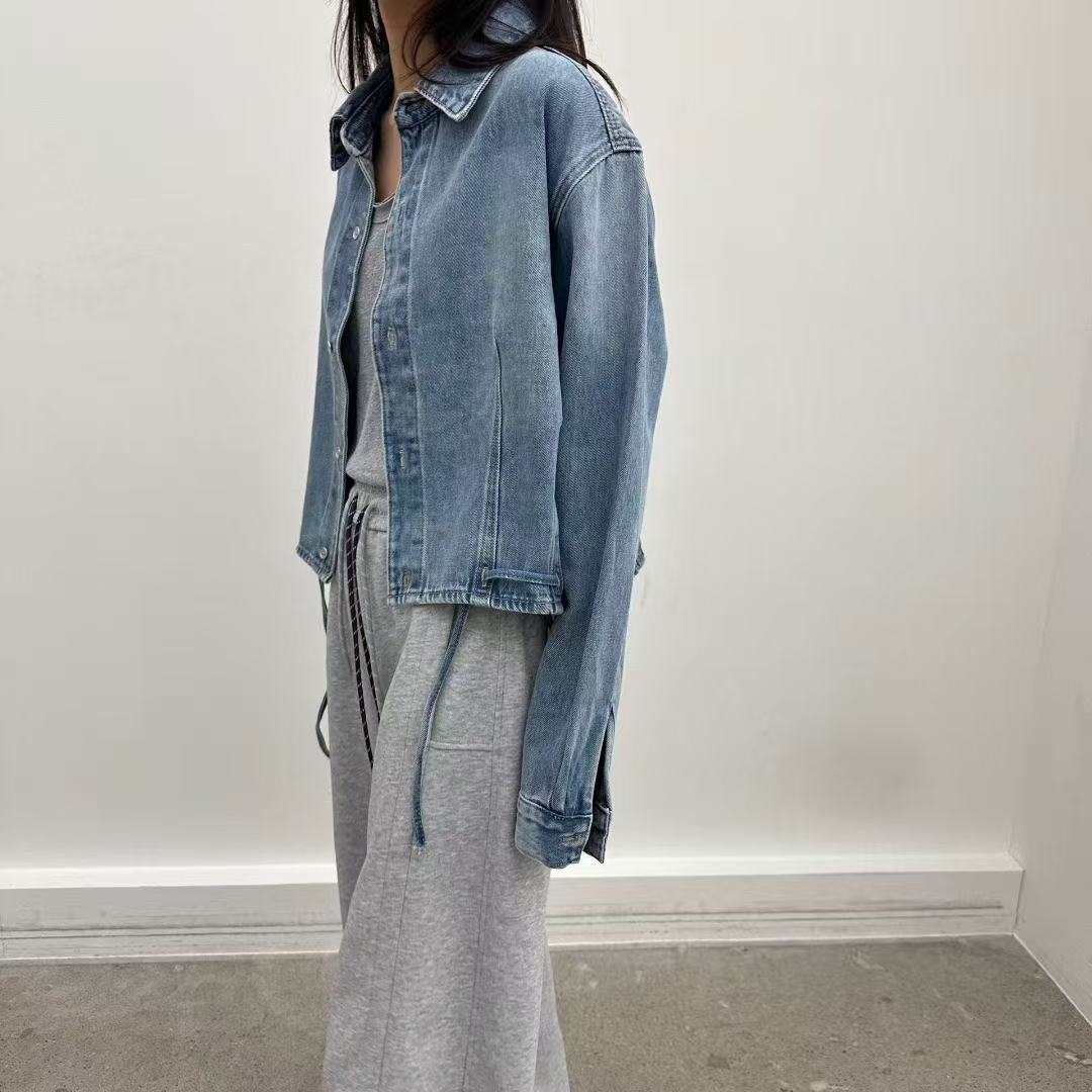 韓國直送Cropped Denim Jacket 👖✨ - HLY &amp; CHOCCICO