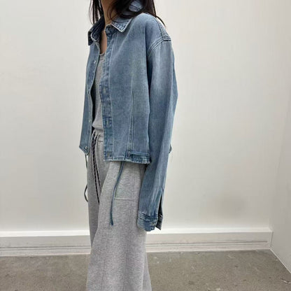 韓國直送Cropped Denim Jacket 👖✨ - HLY &amp; CHOCCICO