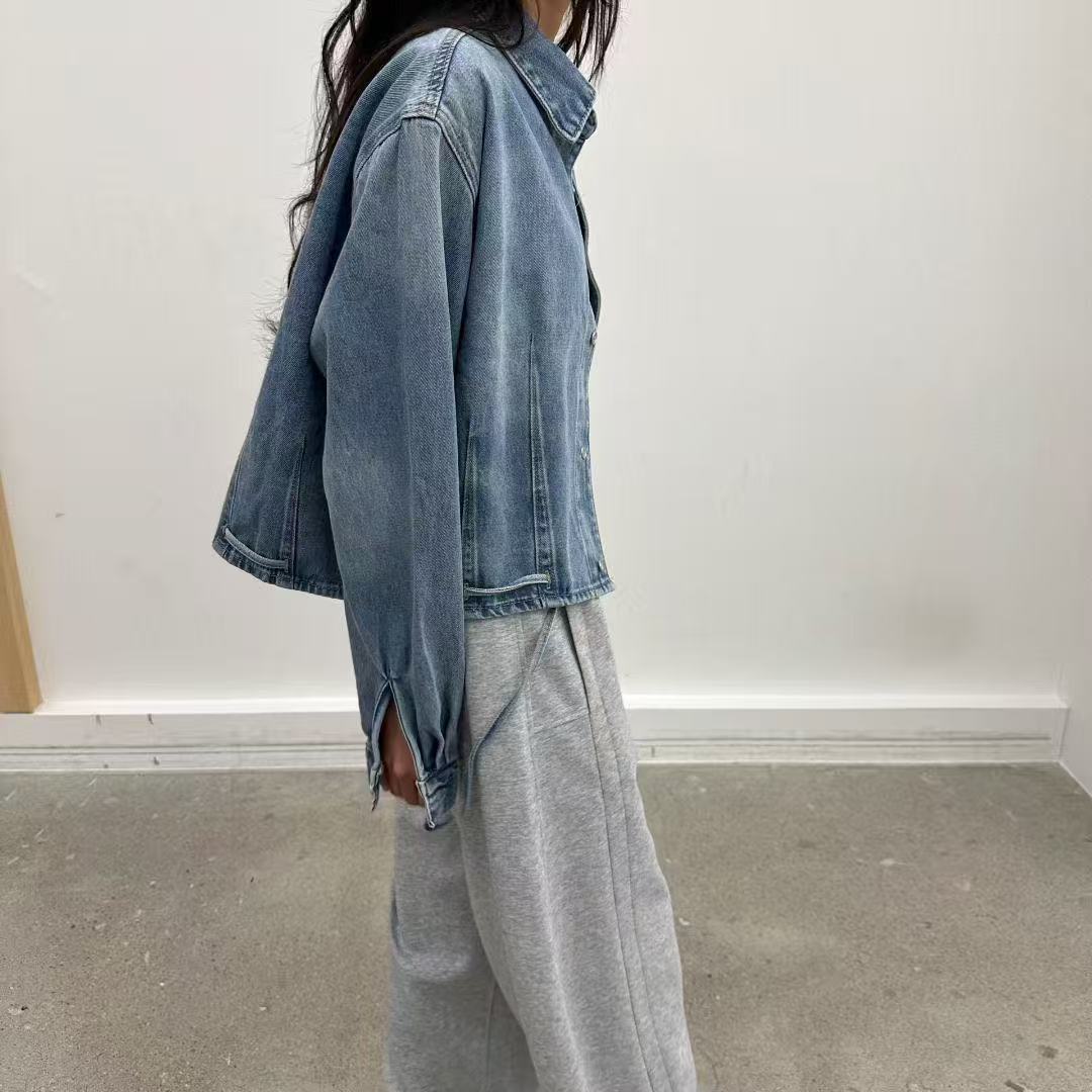 韓國直送Cropped Denim Jacket 👖✨ - HLY &amp; CHOCCICO