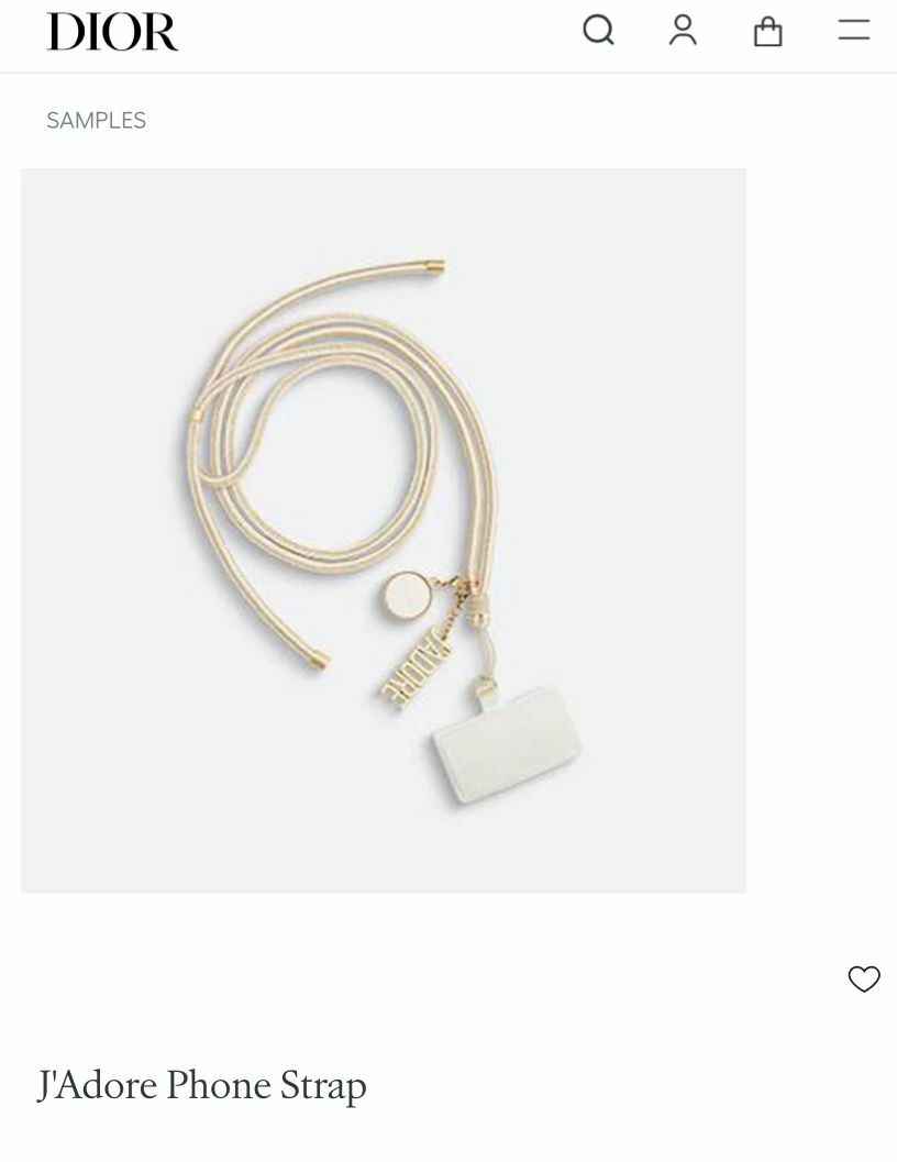 🌟 D i o r J'Adore Phone Strap 金色手機繩🌟