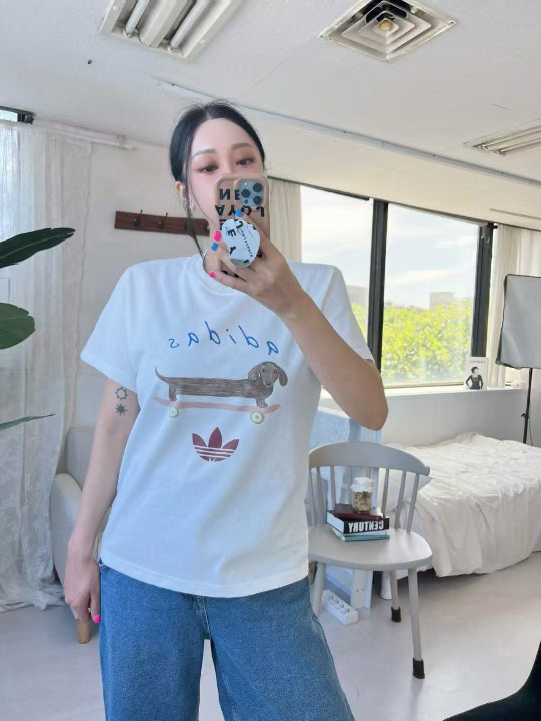 韓國直送Dachshund Skate Tee 🐶🛹 - HLY &amp; CHOCCICO