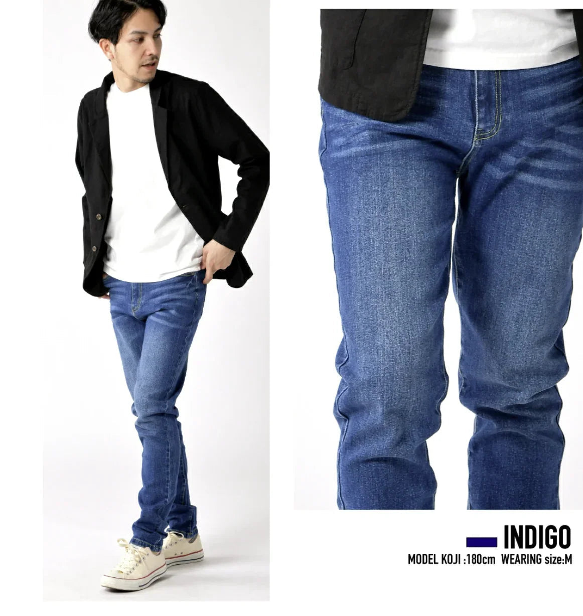 🌟數量有限 售完即止🌟日本直送Denim Back Ruched Jeans - HLY &amp; CHOCCICO