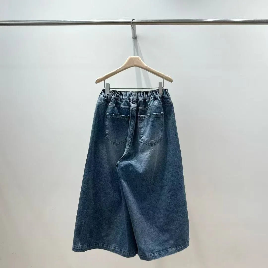 韓國直送Denim Culotte Trousers - HLY &amp; CHOCCICO