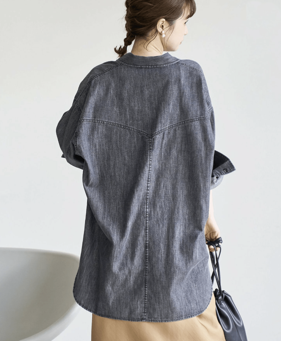 日本直送Denim Western Big Shirt - HLY & CHOCCICO