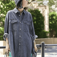 日本直送Denim Western Big Shirt - HLY & CHOCCICO