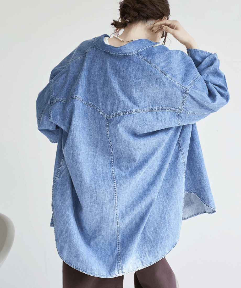 日本直送Denim Western Big Shirt - HLY & CHOCCICO