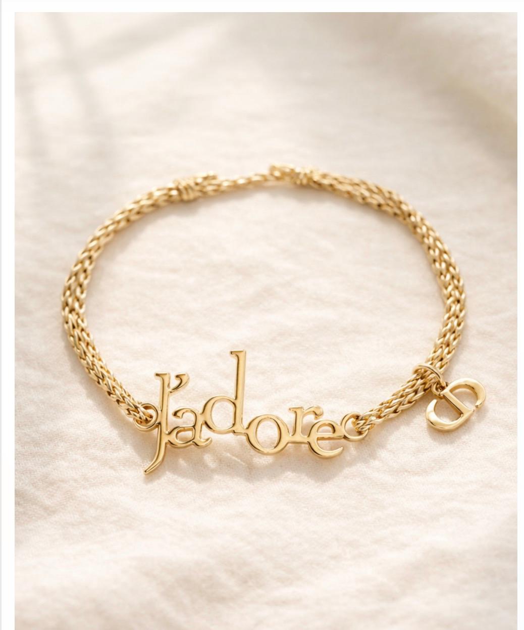 Dior J’adore真我編織手鍊+金屬Logo - HLY &amp; CHOCCICO