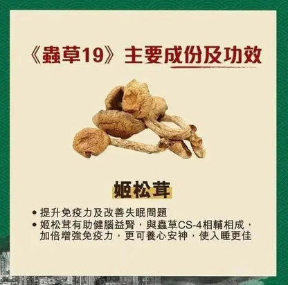 全城do姐價😍 蟲草大王《蟲草19》60粒裝 **新優惠💥 3件起 送1版仔 (售完即止)** - HLY &amp; CHOCCICO