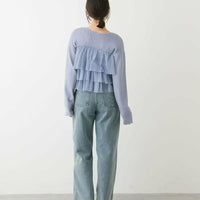 日本直送Double Zip Frill Knit Cardigan - HLY & CHOCCICO
