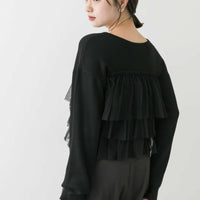 日本直送Double Zip Frill Knit Cardigan - HLY & CHOCCICO