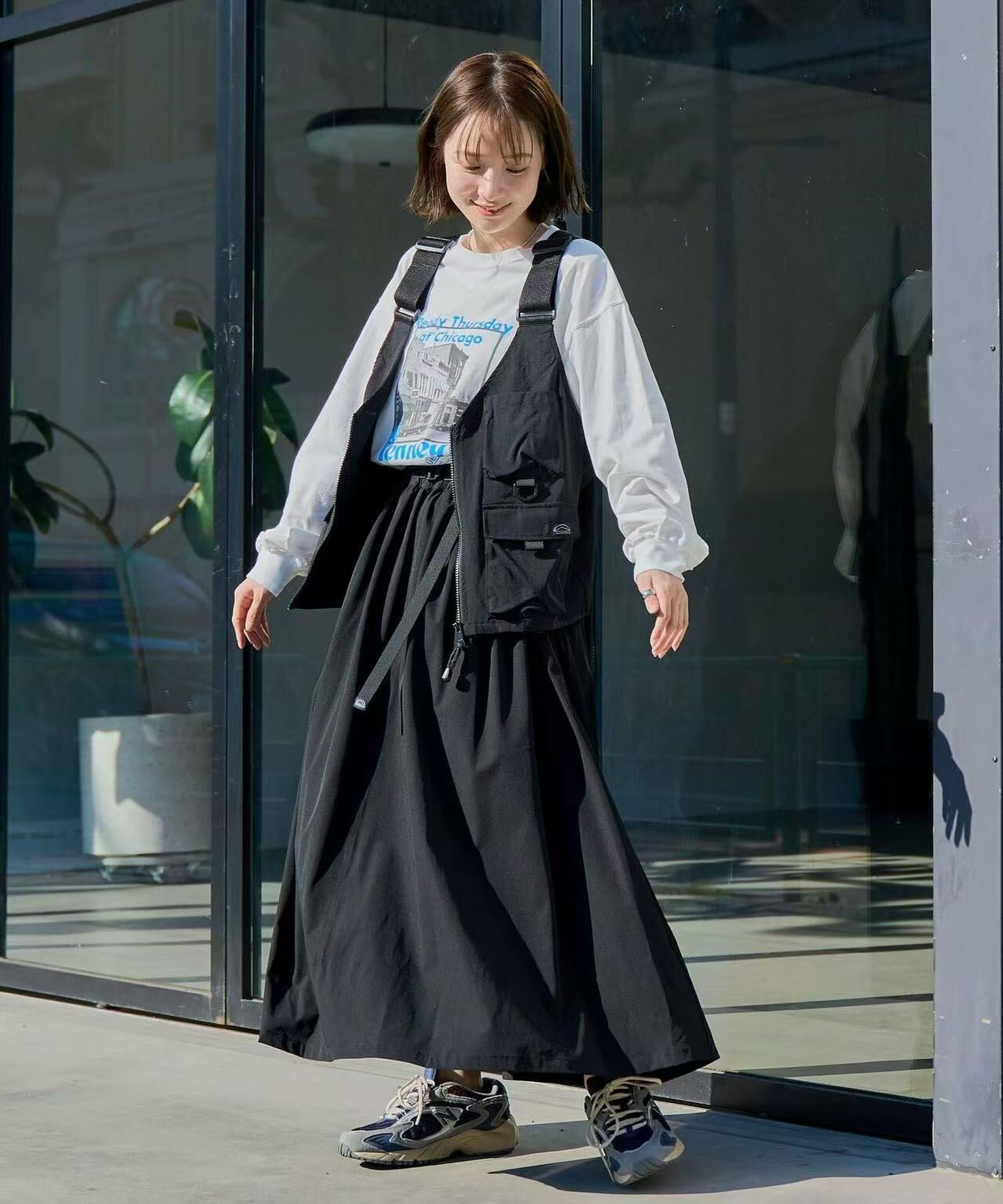 日本直送Drawstring pocket gathered skirt - HLY & CHOCCICO