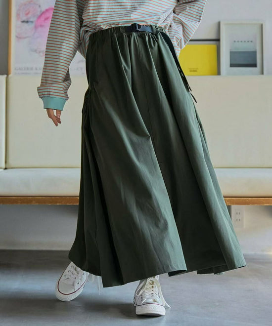 Japan direct delivery Drawstring pocket gathered skirt