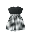日本直送DRC Branshes Waist - Switched Docking Short - Sleeved Dress - HLY & CHOCCICO
