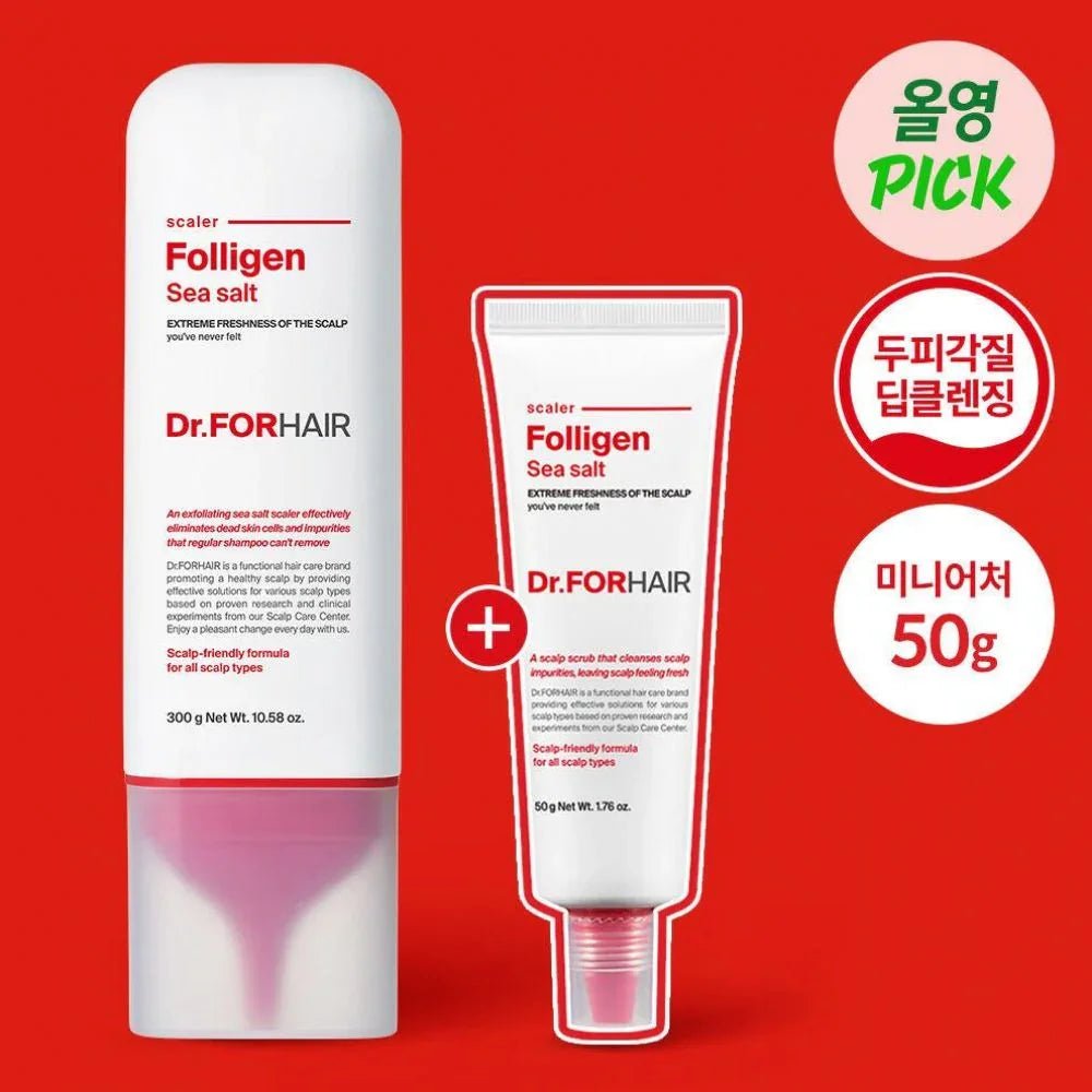 韓國Dr.FORHAIR 海鹽去角質洗髮乳300g + 50g - HLY &amp; CHOCCICO