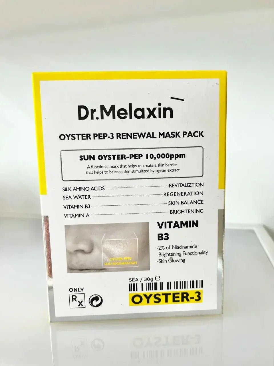 Dr.Melaxin Oyster 逆齡再生保濕面膜 5片 - HLY &amp; CHOCCICO